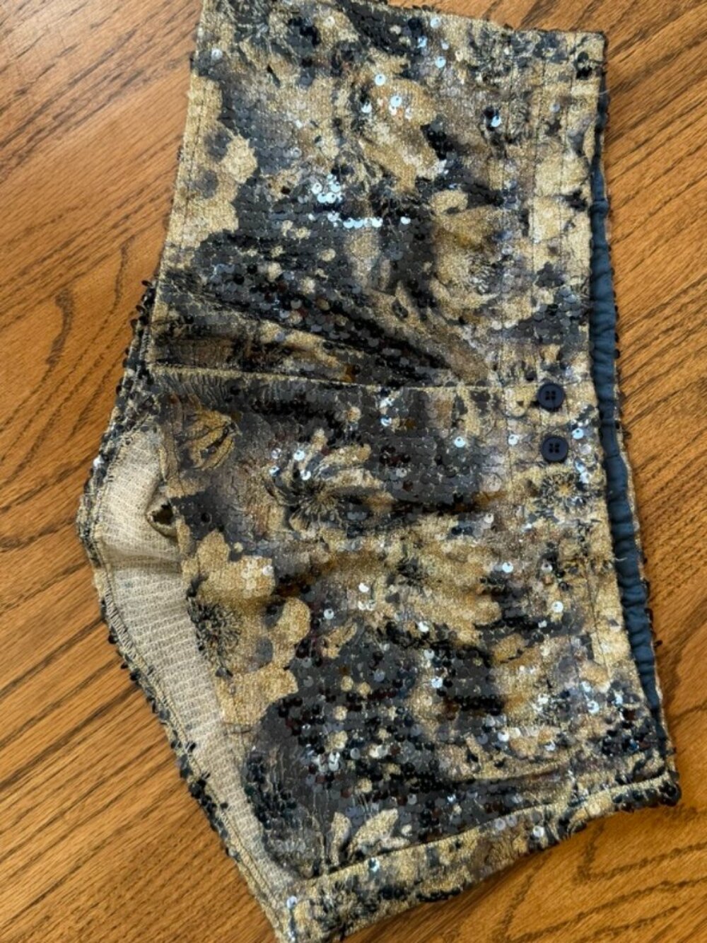 Lioness Ibiza Sequin Short Slate Blue Size XS
